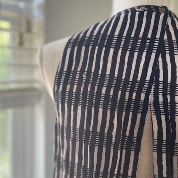 A.L.C. | 1100% Silk Open Back Solang Mini Dress | Elegant Layered Style | Size M - Picture 9 of 16